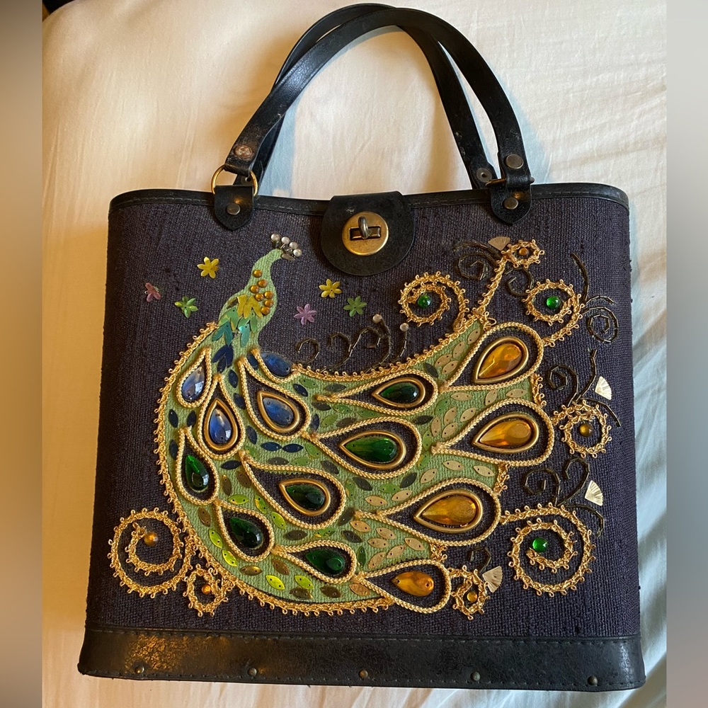 Vintage peacock purse